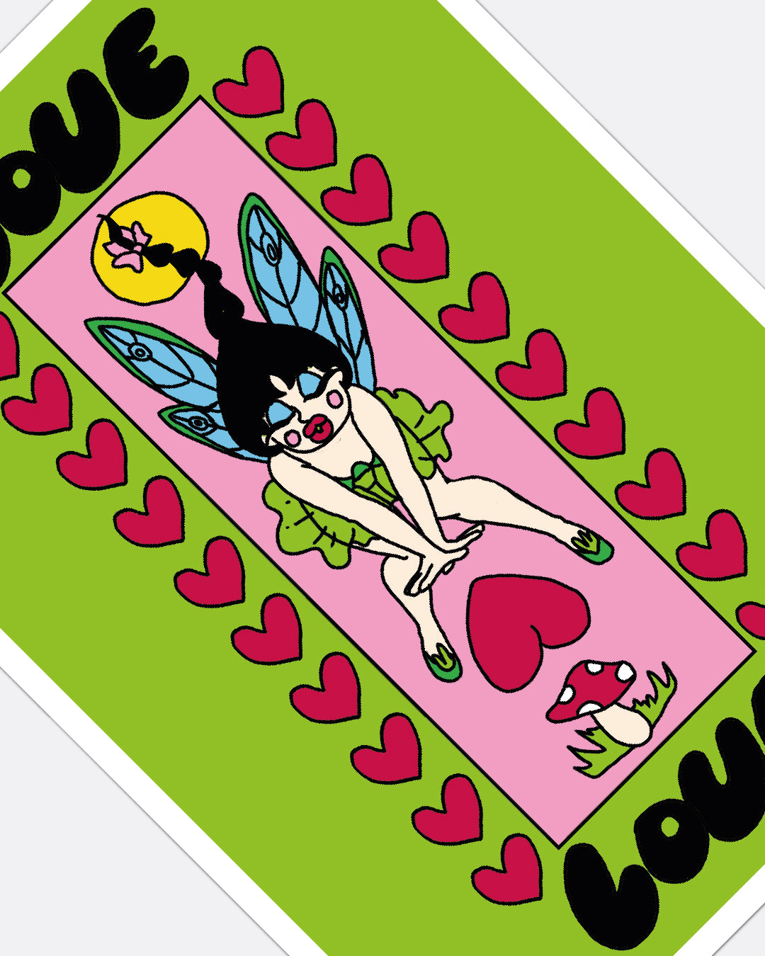 Champignon love - Affiche A3