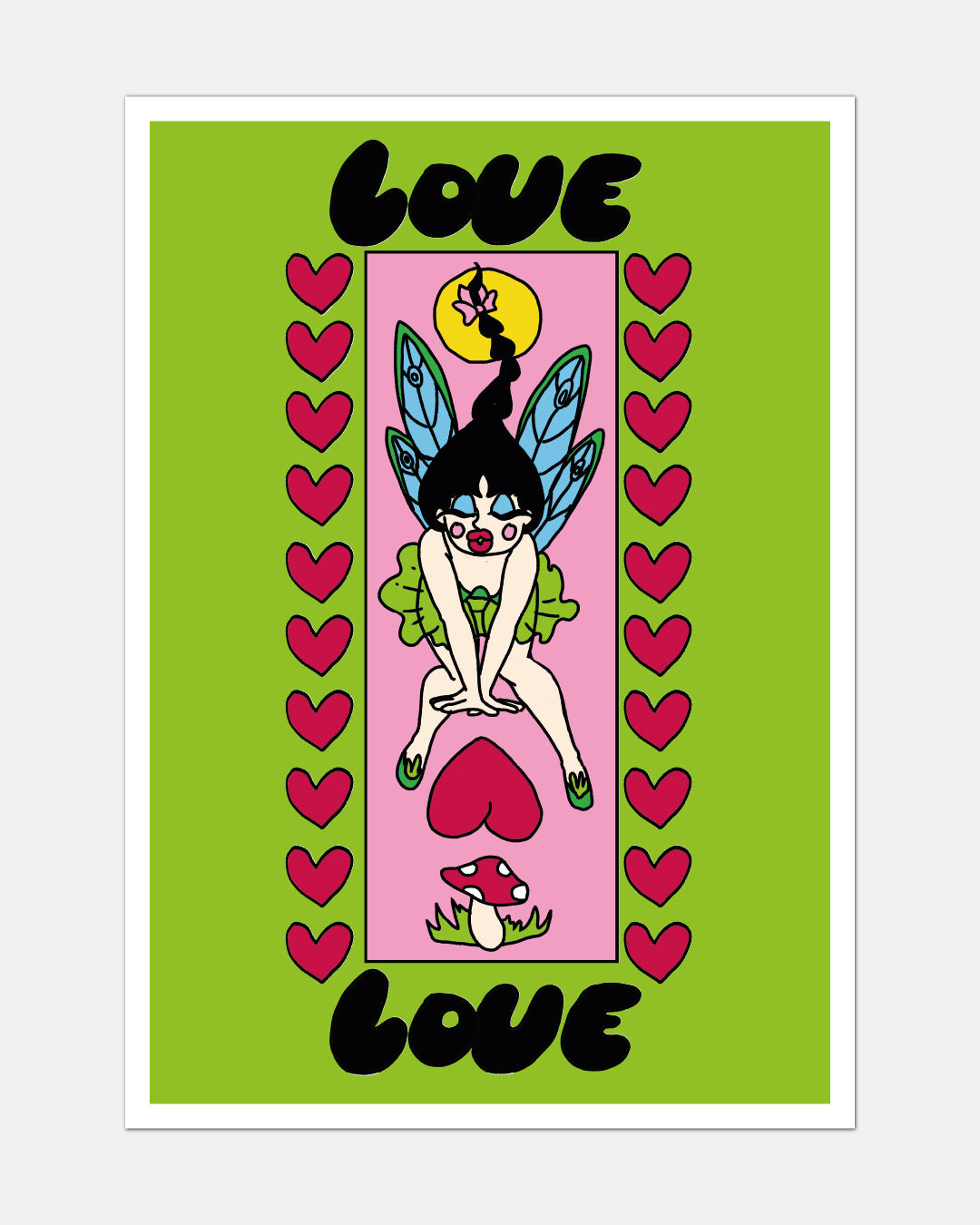 Champignon love - Affiche A3