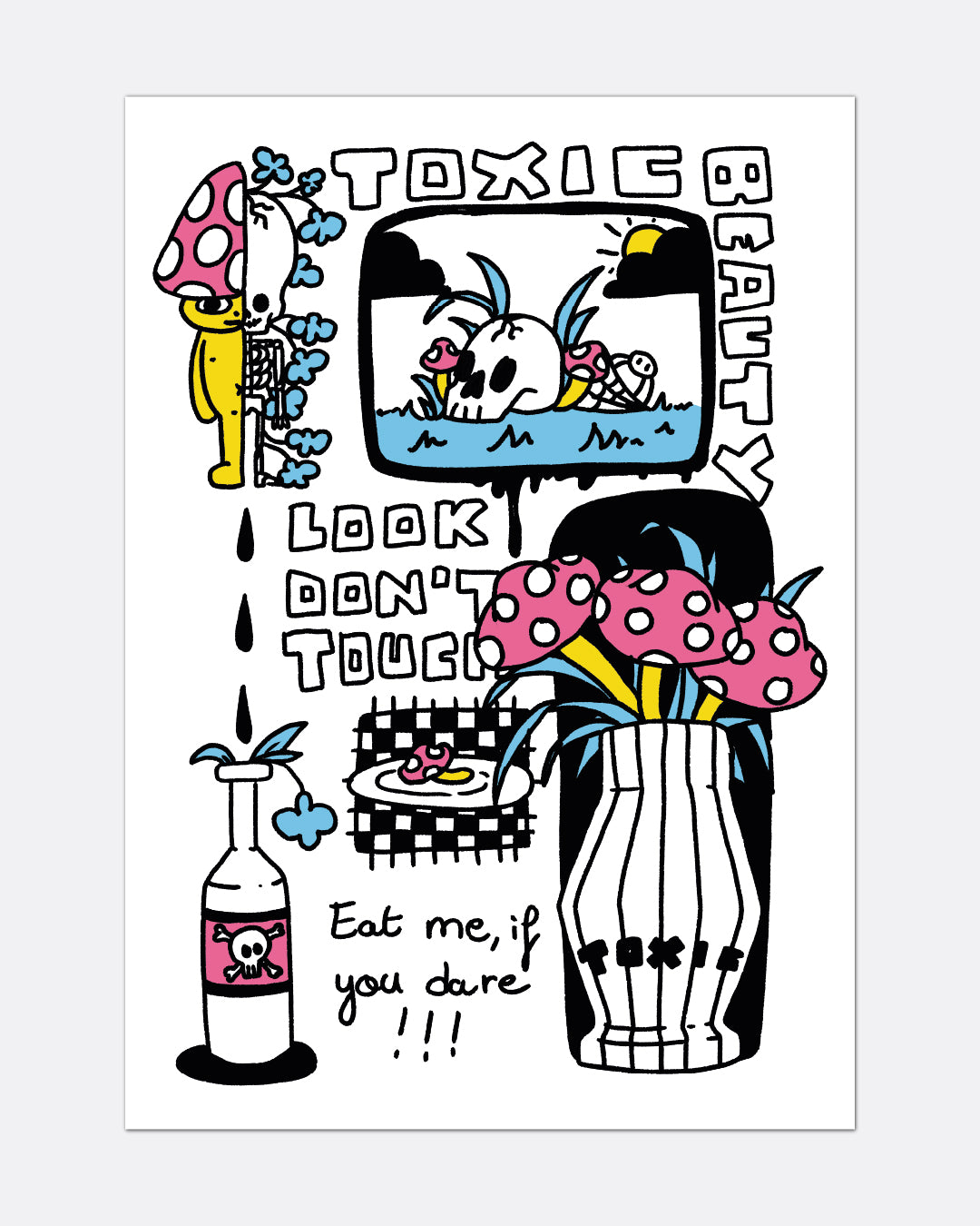 Le champignon toxique - Affiche A3