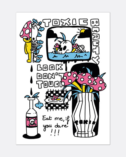 Le champignon toxique - Affiche A3