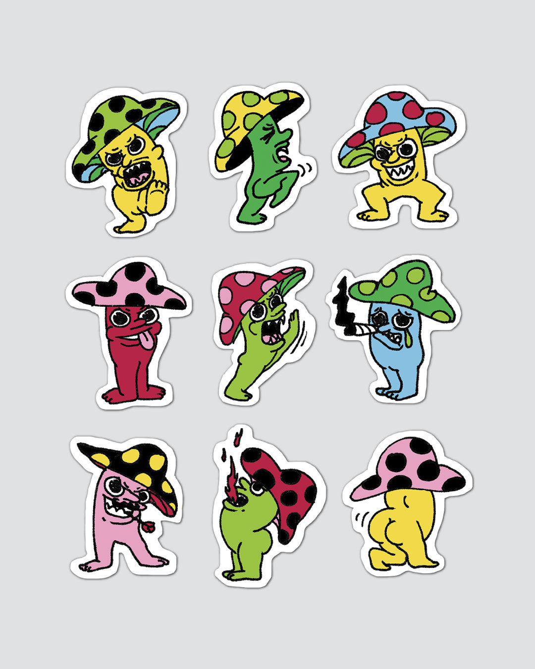 The Mushroomsters - Pack de Stickers