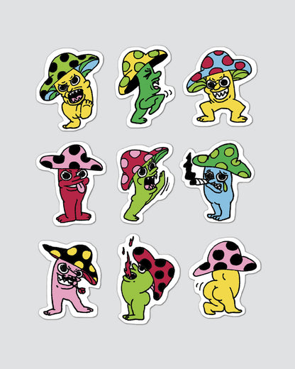 The Mushroomsters - Pack de Stickers