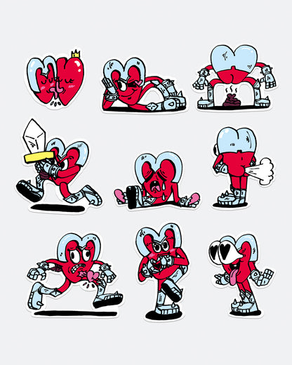 The brave heart - Pack de Stickers